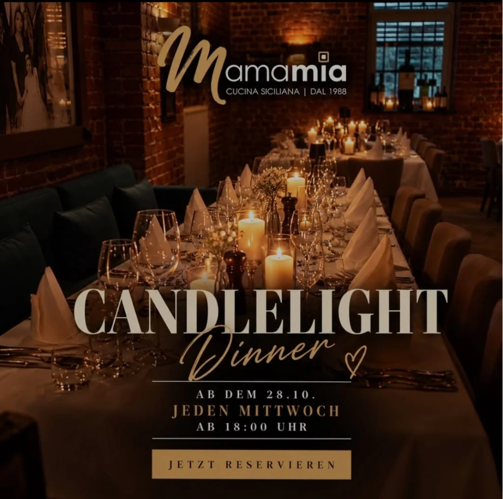 Candlelight Dinner im Ristorante Mama Mia