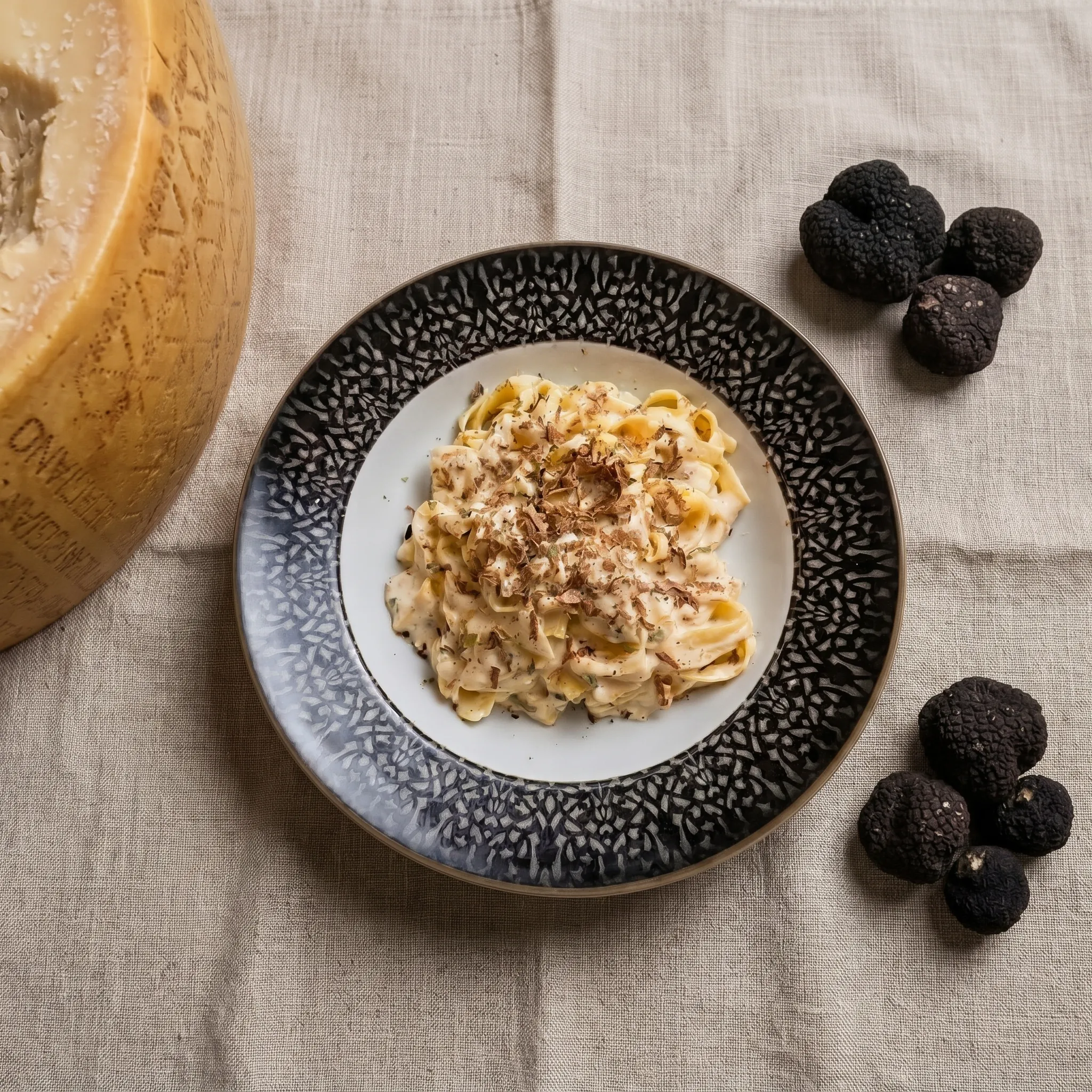 Bandnudeln mit Trüffel aus dem Parmesanlaib – Saisonspezialität Herbst & Winter im Mama Mia